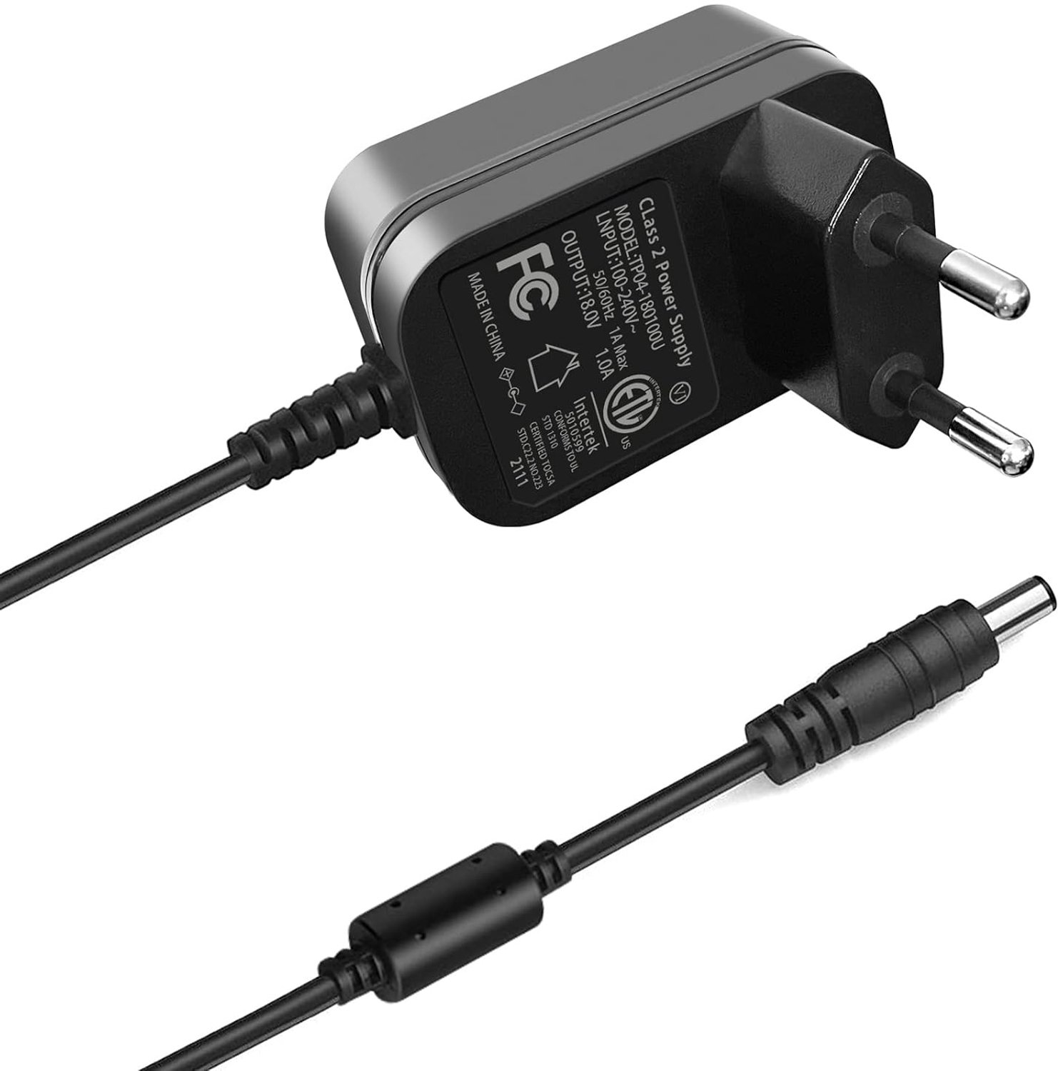 18V 1A Gitaarpedaal Voeding Center Minus stekker