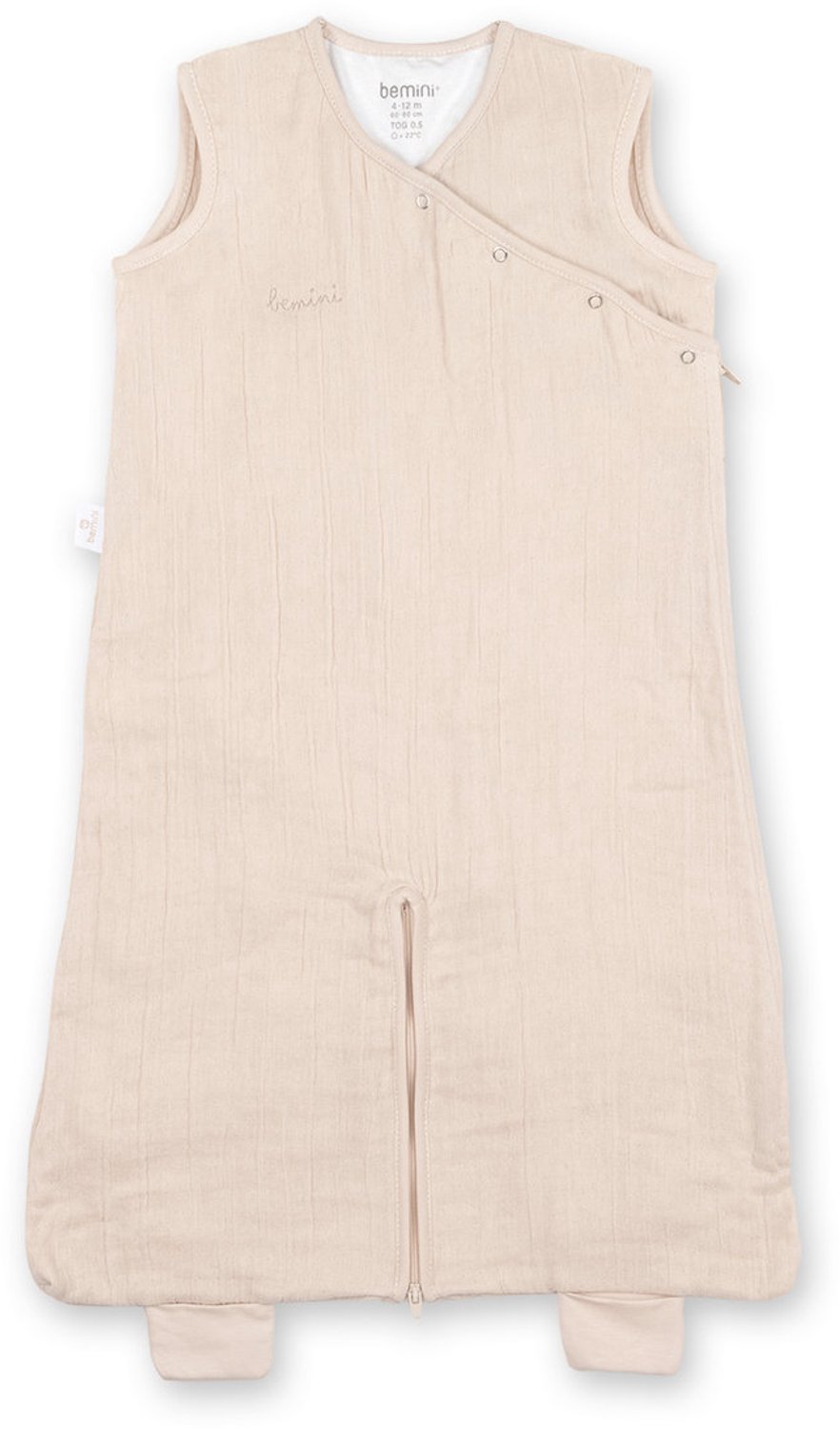 BEMINI Babyslaapzak - MAGIC BAG 4-12m - TOG 0.5 - Hydrofiele zomergaze - Linnen