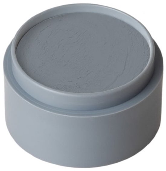 Rond bakje met donkergrijze schmink in een matte afwerking.