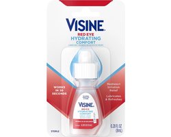 Visine - Red Eye Hydrating Comfort Redness Relief Lubricating Eye Drops - Travel Size - 8 ml
