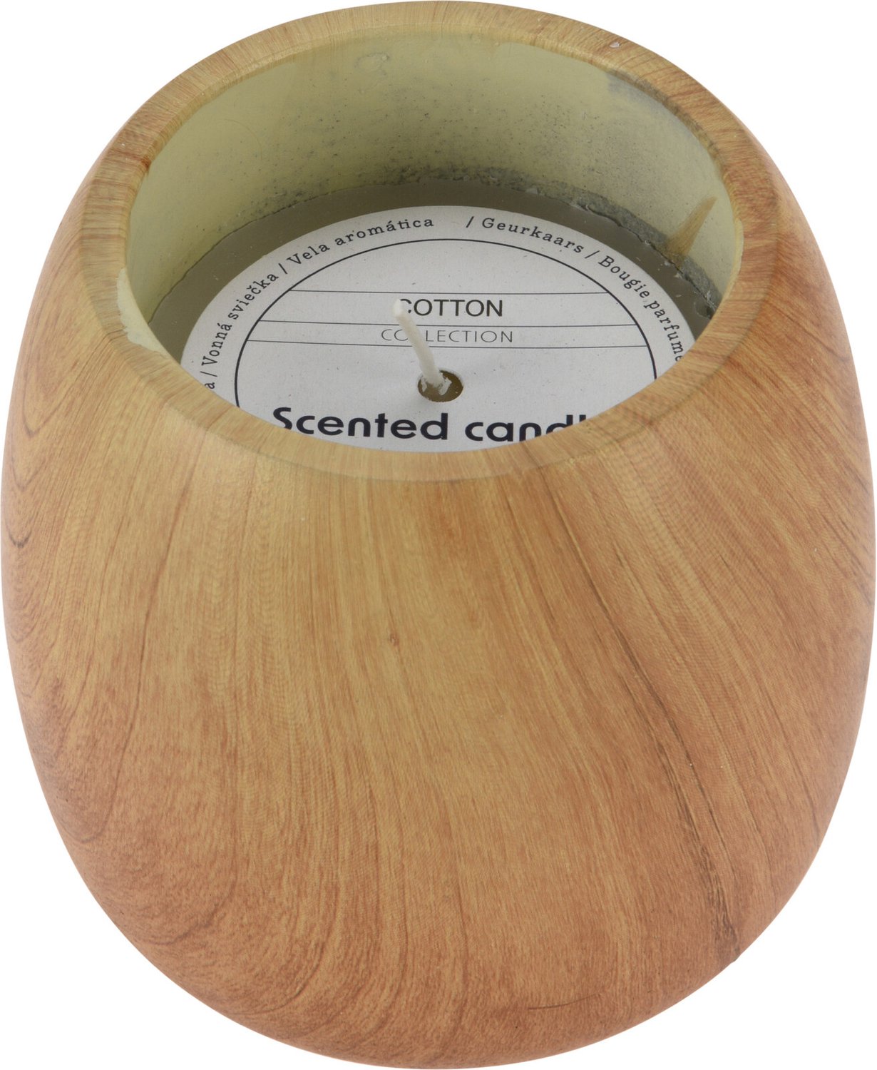 Home & Styling Collection Home Styling Collection geurkaars in cementen houder - katoengeur, Ø 11,8 cm Bruin