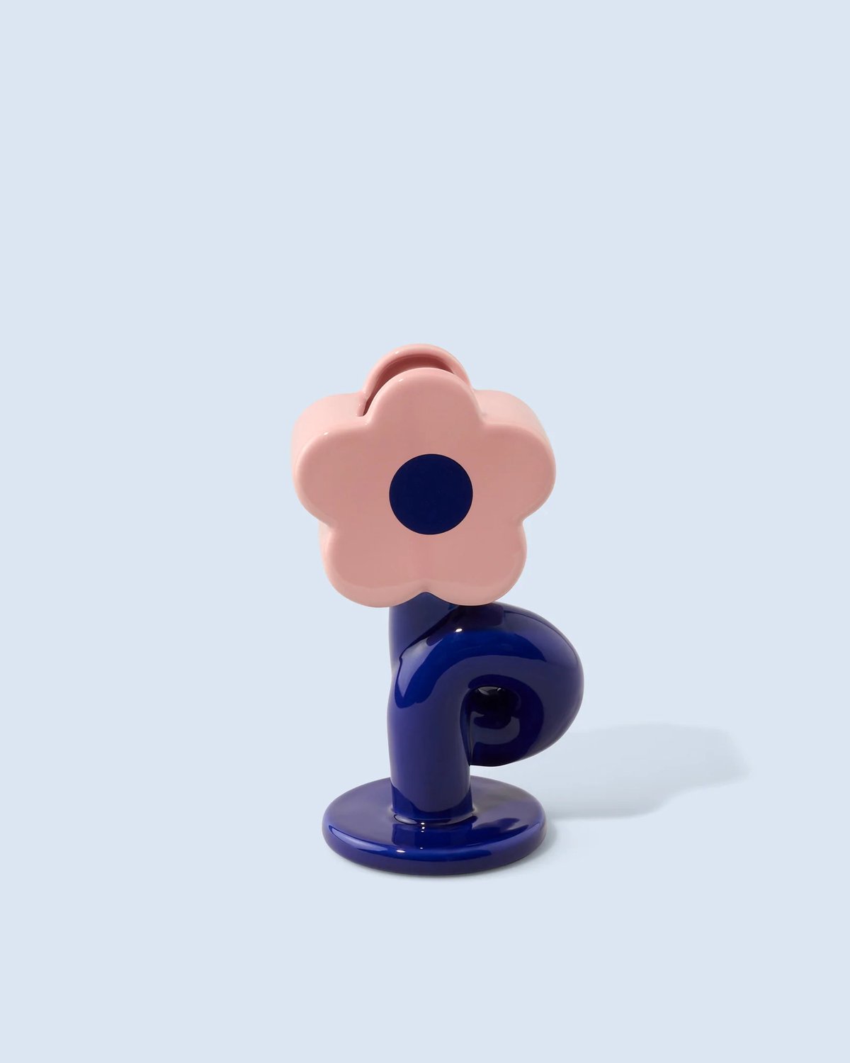 Fluid Market Vaas Loop Flower blauw