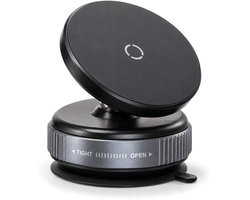 Magnetische Telefoonhouder Auto met Vacuüm Zuignap - Geschikt voor MagSafe - Dashboard & Voorruit - GSM Houder - Zwart