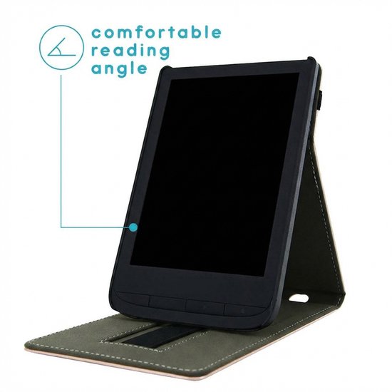 imoshion Ereader Cover / Hoesje Geschikt voor Vivlio Lux 5 / Pocketbook Touch Lux 5 / Pocketbook Basic Lux 4 / Pocketbook HD 3 - imoshion Stand Flipcase - Zwart van iMoshion — afbeelding 4