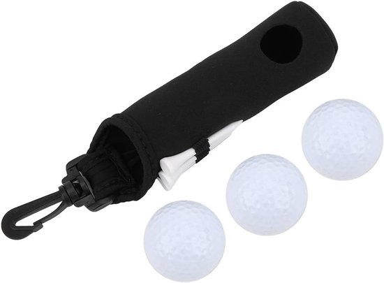 Golfbaltas - mini - neopreen - voor 3 golfballen, handig opbergen tijdens het spel - m-winkel — afbeelding 3