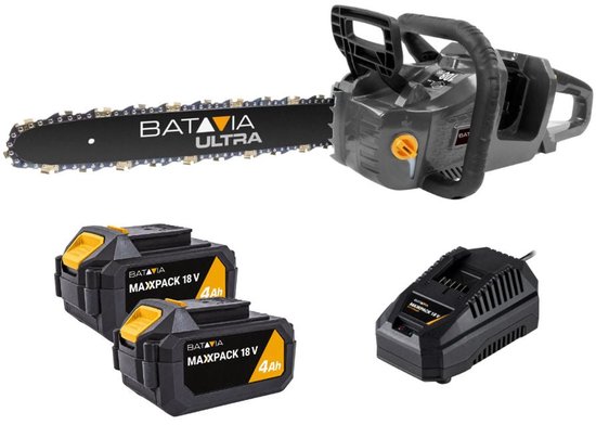 Batavia 36V Kettingzaag - Excl. Accu en Oplader - Werkzame lengte 370mm - Automatische oliesmering - Uitgerust met een kettingrem - Ultra — afbeelding 2