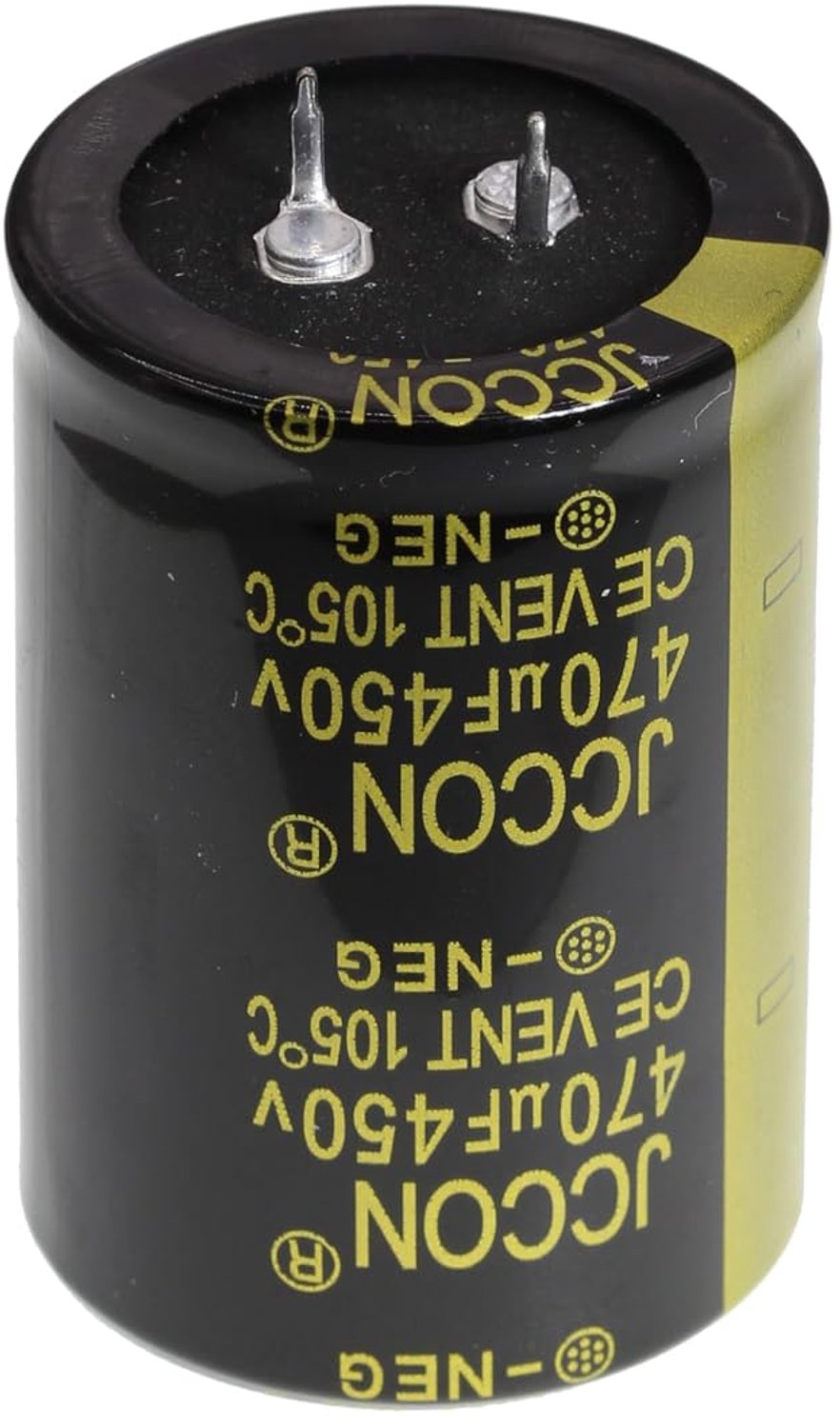 elektrolytische condensator 35x50mm - 450V 470uF - 2-pins soldeerterminaal - lange levensduur - 2 stuks - ServiceTopper