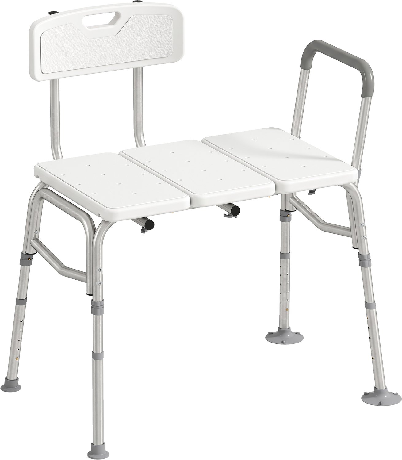 HOMCOM douchekruk - Aluminium, HDPE - 86 x 60 x 101 cm - Wit