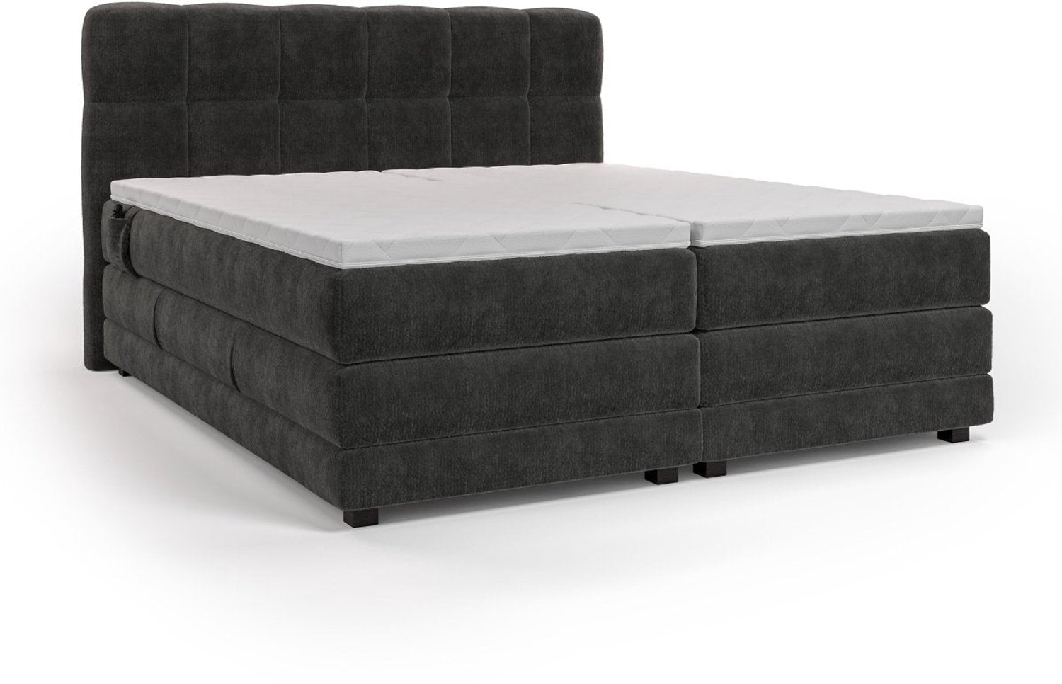 Mörgenn Elektrische Boxspring PURE - Pocketvering - Roze - 180x200 cm - Inclusief Montage, Dekbed en Kussens