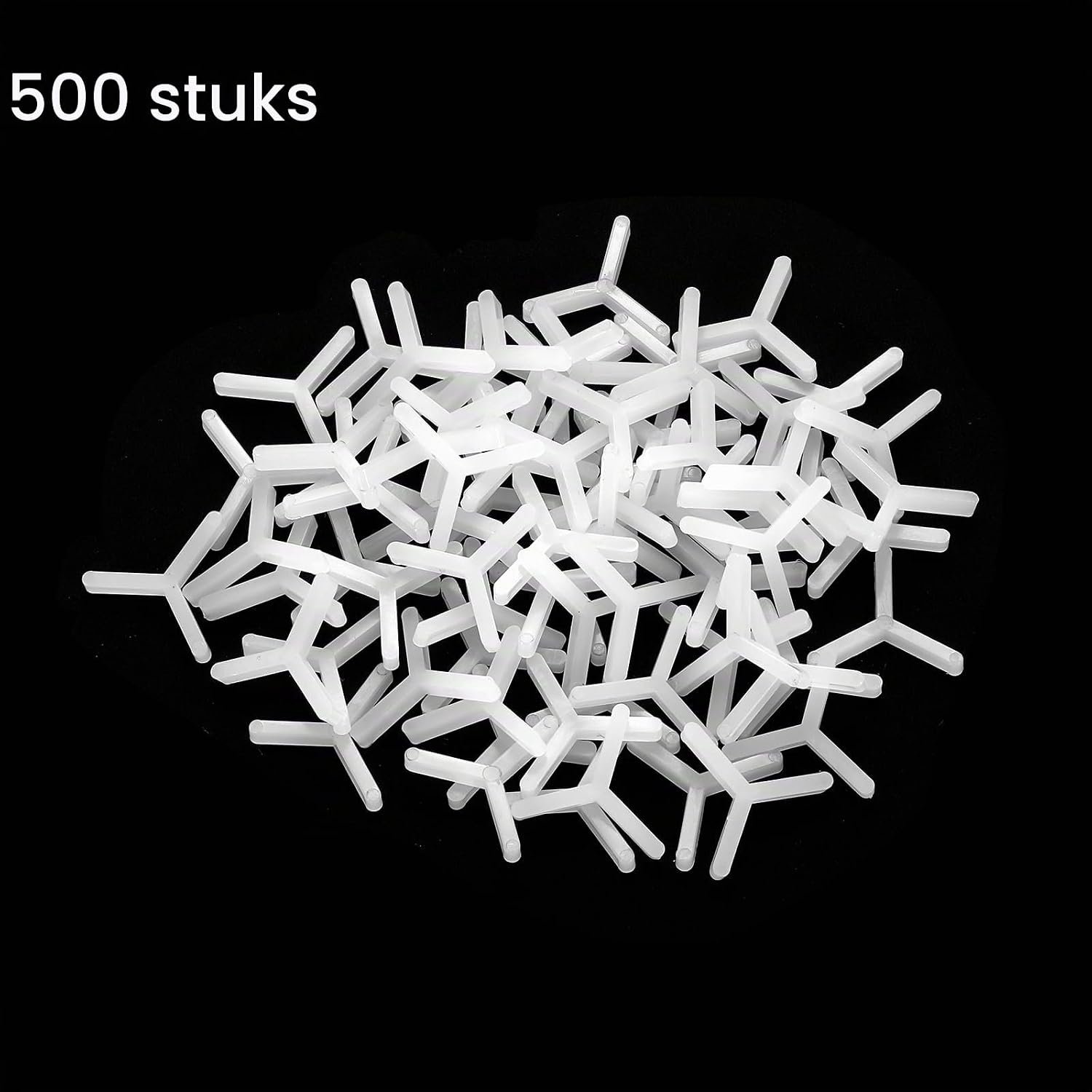 Tegelruimte 2 mm - Y-vormig - Wit - Ideaal voor tegelleggen, 500 stuks - ServiceTopper