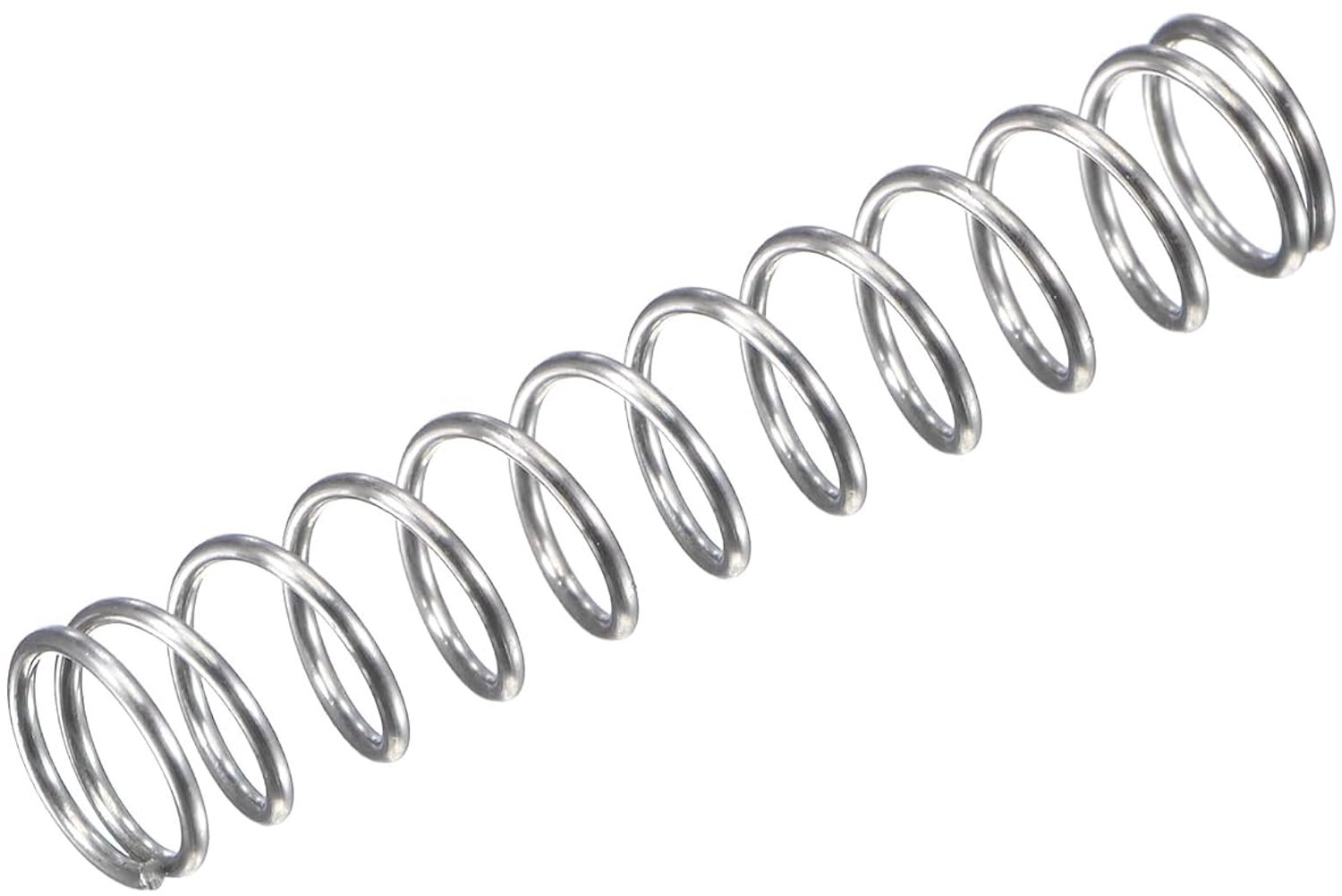Drukveer 5 mm OD - 304 roestvrij staal - 15 mm gecomprimeerde lengte - ideaal voor thuisprojecten - 20 stuks - Vemera