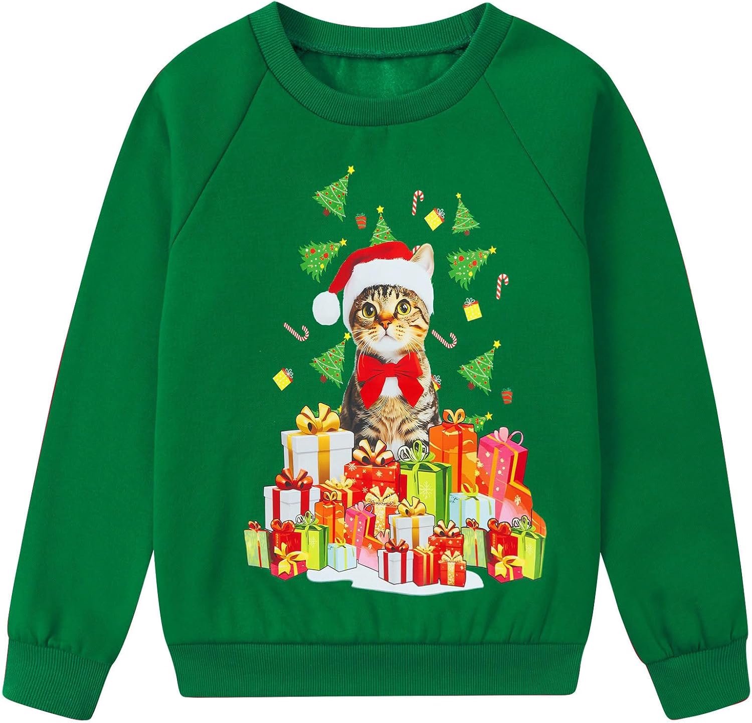Kersttrui voor kinderen met 3D-print 4-11 jaar