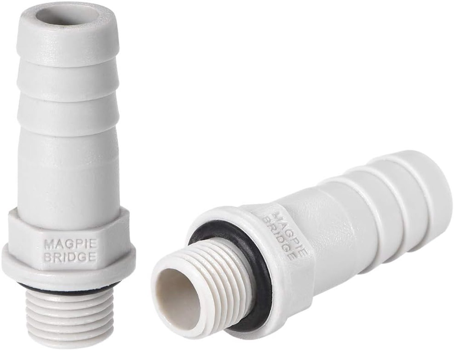 PVC slang aansluiting 6mm - 1/8 inch G-stekker - met weerhaken - voor directe PE-aansluiting - 2 stuks - m-winkel