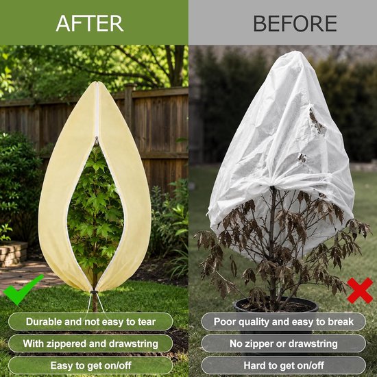 2x Winterbescherming voor planten, vorstschutz voor potplanten — afbeelding 4