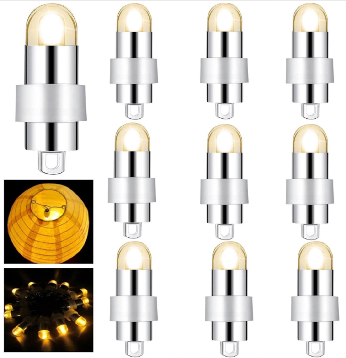 Pyreta-10 x LED Lampjes Verlichting -Feestdecoratievoorwerpen - Warm wit - Feestverlichting met Sfeerverlichting