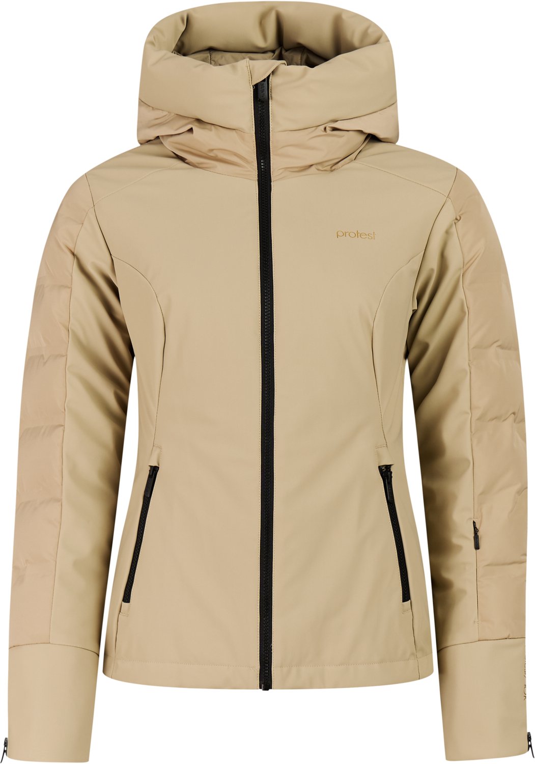 Protest PRTMercury Skijas Dames Waterkolom 10K Skipasvak Winterjas Beige
