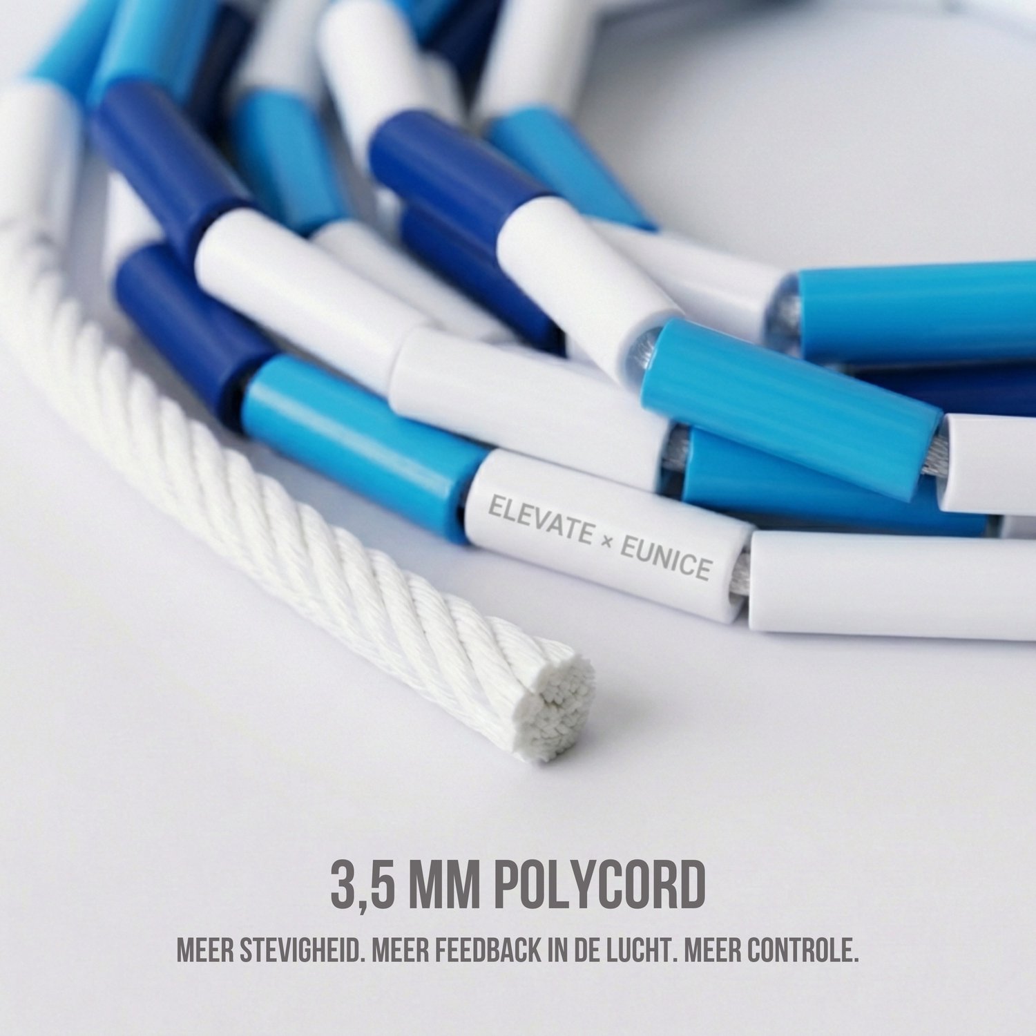 Elevate Rope Professioneel Beaded Springtouw - Verstelbare Jump Rope - Touwtje Springen voor Volwassenen en kinderen - Beaded rope - Conditie & Trucs - Binnen & Buiten Skipping Rope - Fitness Springtouwen — afbeelding 4