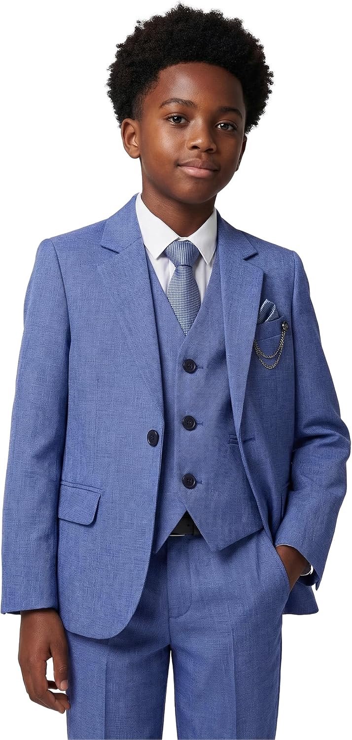 8-delig jongenspak, slim fit, voor feestelijke gelegenheden 1-16 jaar