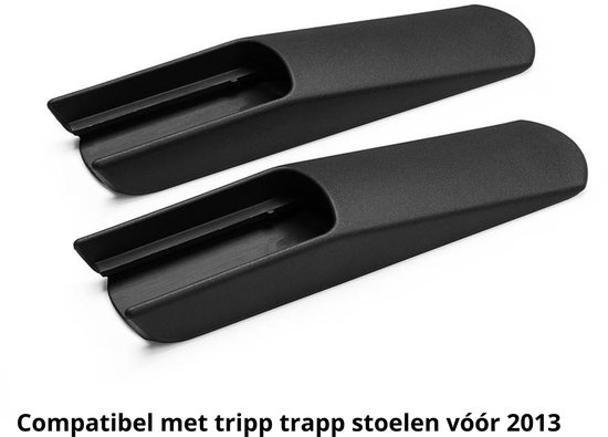 Zwarte kantelbeveiliging voor Tripp Trapp stoelen vóór 2013.