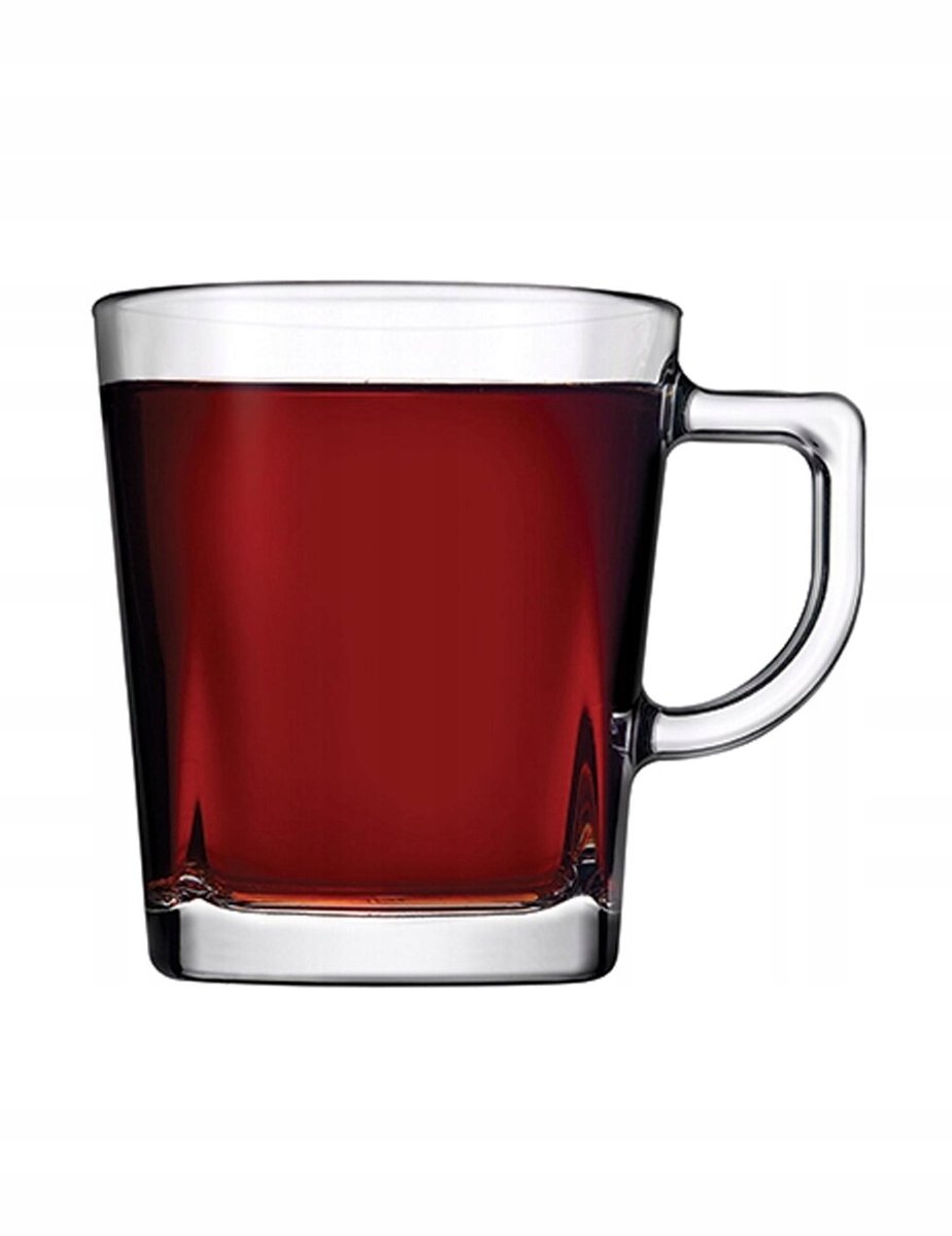 Set van 6 Glazen Mokken voor Koffie, Thee en Dranken