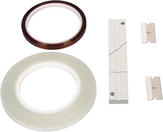 Tape Splicing Set 1/4 Inch - Universele Splicing Tape en Blok Kit voor Reel-to-Reel Recorders met Anodized Afwerking — afbeelding 4