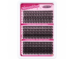Nepwimpers - 300 stuks - 30D+40D+50D - 10-18 mm D krul - Pre-Made Volume Fans - Pre-Made Fans - Wimperextensions - Cluster - Lashes - Naturel - Stukjes wimpers - Diy lashes