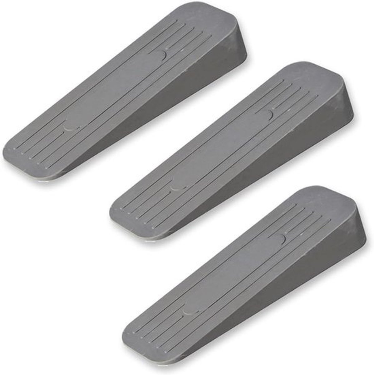 Robuuste rubberen deurstoppers - 3 stuks - Antislip en duurzaam - 12 × 3,5 × 2 cm