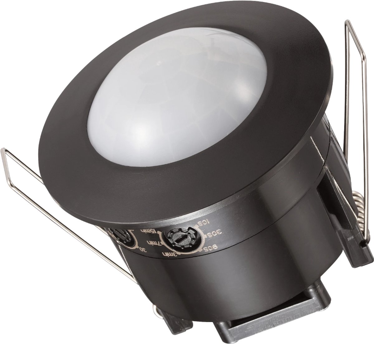 Kopp inbouw bewegingsmelder infrarood 360° 3-draads 1200W 230V IP20 - zwart (824705015)