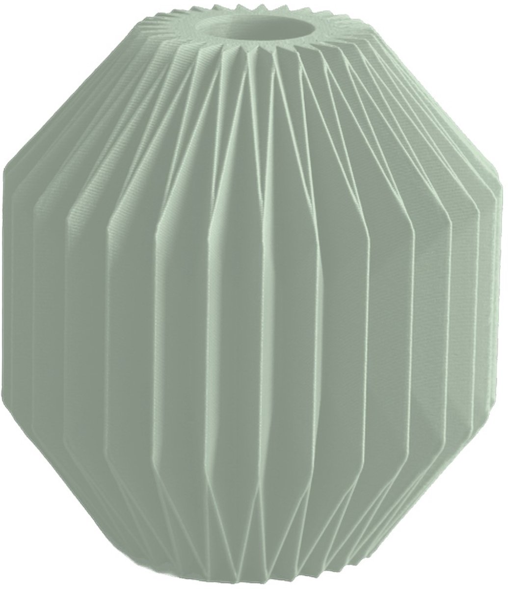Layvo Calen Vaas - Salie - 20 cm - droogbloemen vaas - moderne vaas - gerecycled plastic