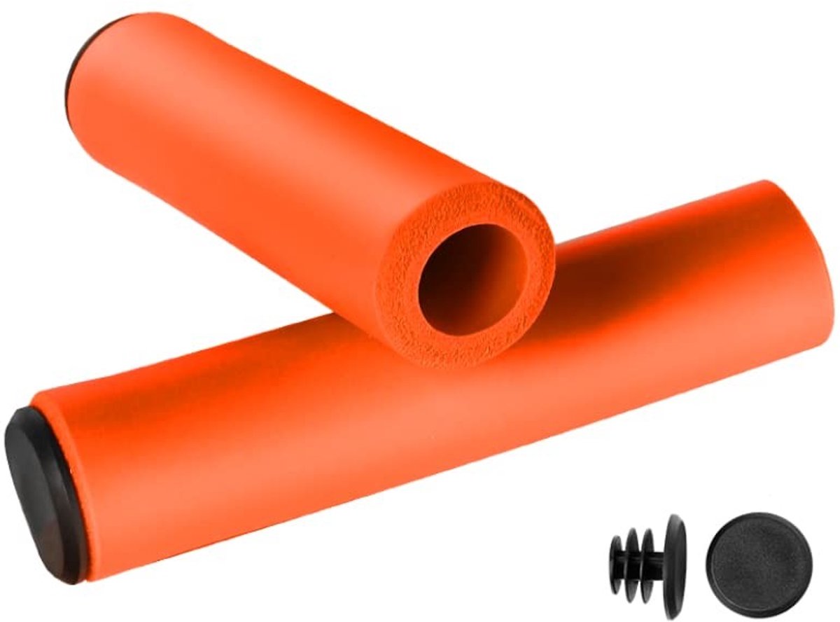 Fietshandgrepen - MTB handgrepen - Fietsen comfortabeler maken - Schokabsorberend siliconenschuim - 2 stuks - Blauw