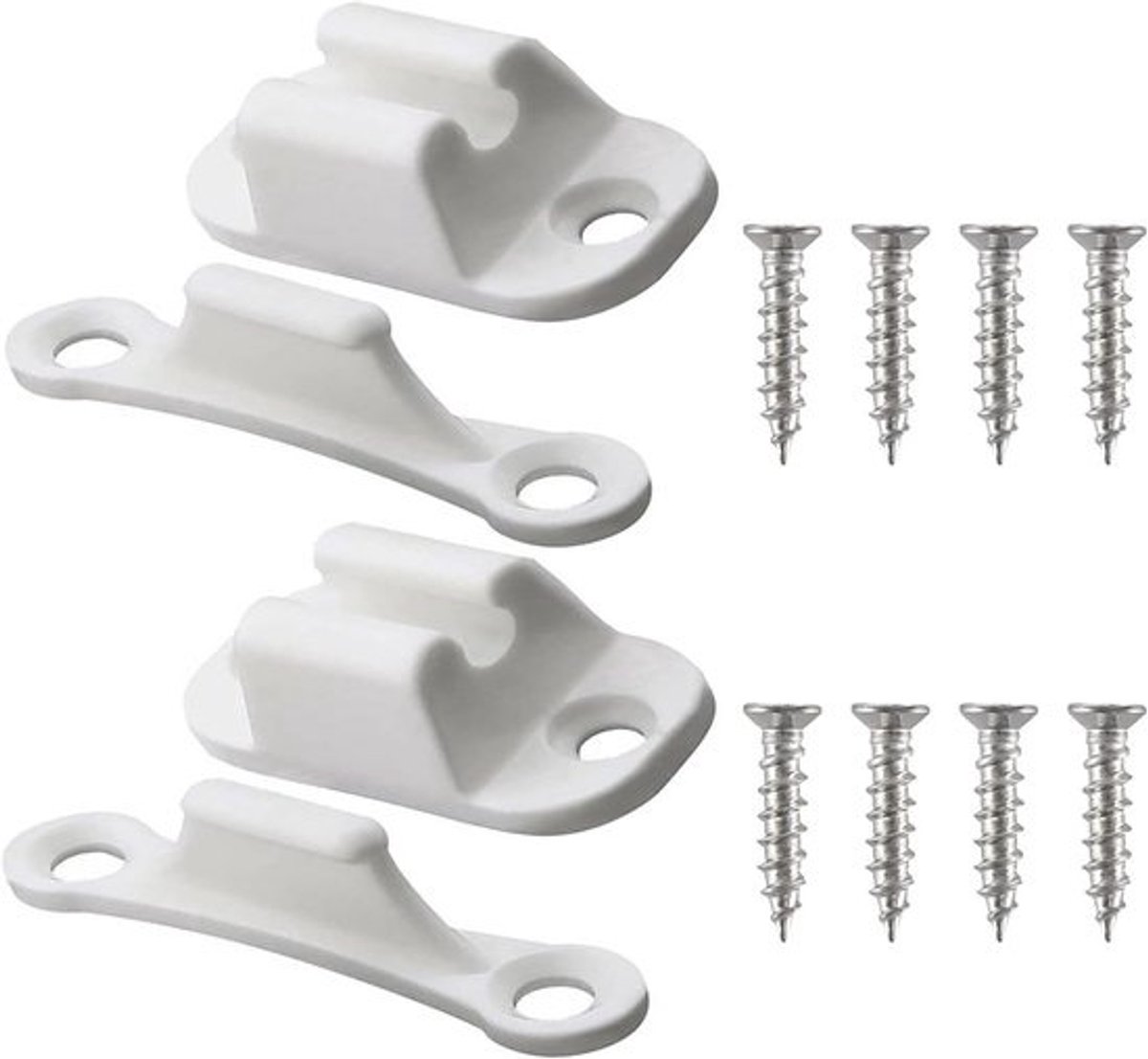 2x T-vorm deurstopper - voor caravan en camper - Nylon deurvastzetter - voor binnen en buiten