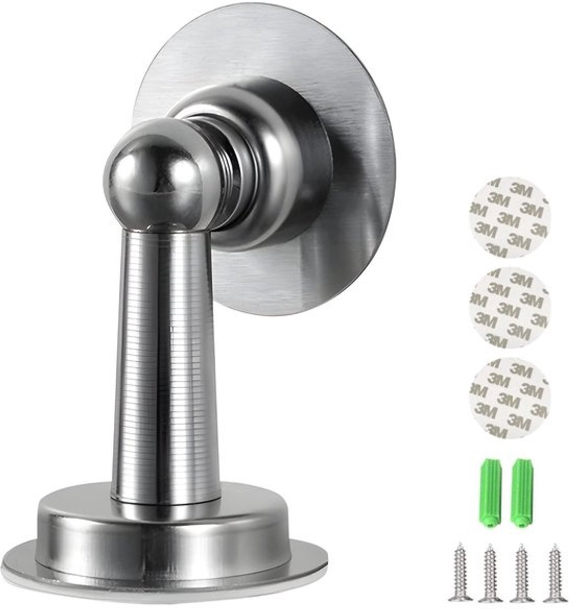 Dailygoods - magnetische deurstopper van roestvrij staal - sterke magneet