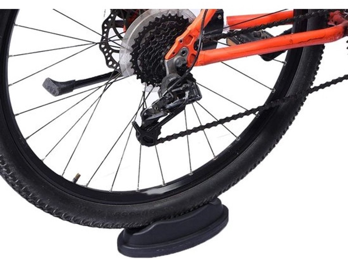 Dailygoods- Fietstrainerstandaard voor indoorfietsen - Verhoger voor het voorwiel - Standaard voor een stationaire fiets - Duurzaam en lichtgewicht - Antislipbescherming - Geschikt voor racefietsen en mountainbikes