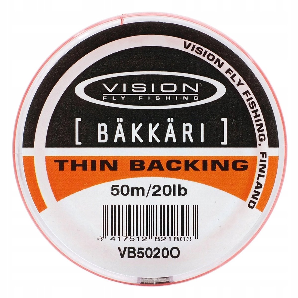 Vision Bäkkäri Dunne Backing Lijn 20lb 50m Wit