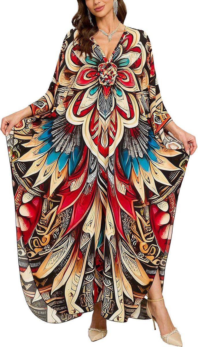 Strandtuniek voor dames, strandjurk, pareo, zomerjurk, strandhemd, badmode, bikini-cover-ups