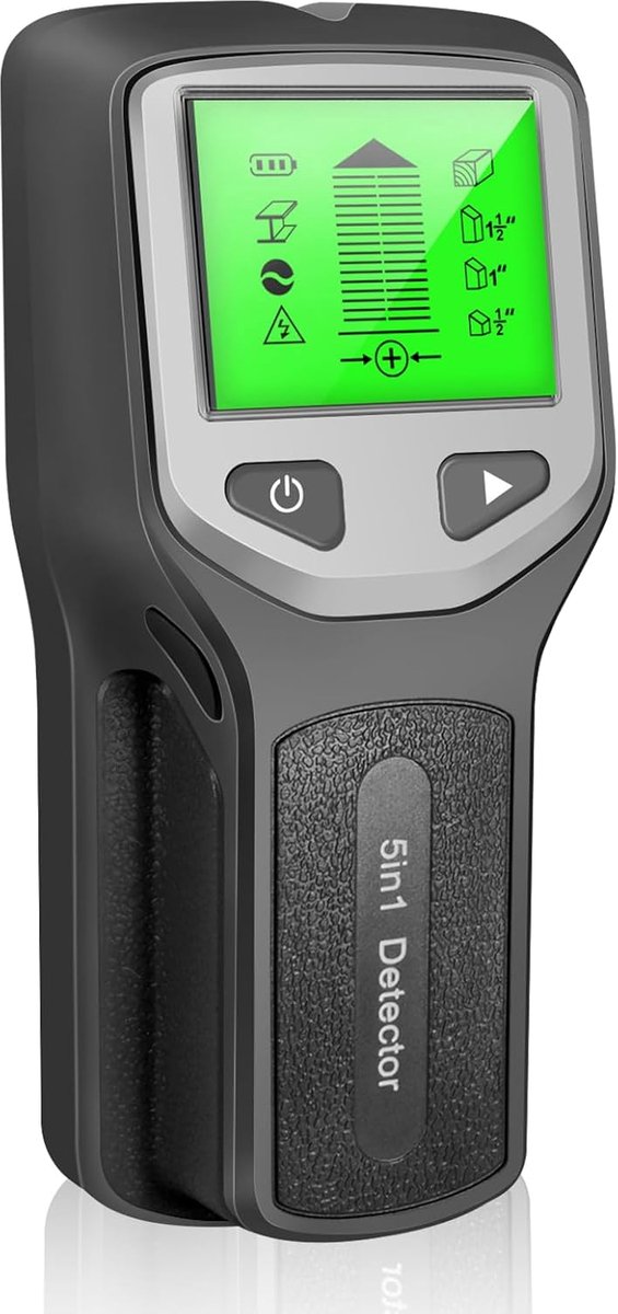 Kabelvinder: 5 in 1 kabelzoeker, multifunctionele boutendetector, stroomleiding wanddetector scanner, detector ijzermetalen kabel voor het vinden van stroomleidingen