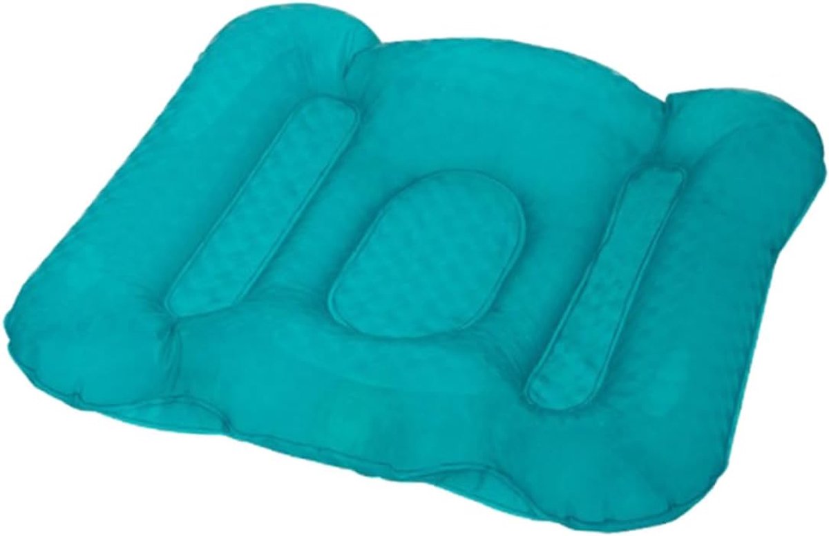 1stuk Opblaasbaar Badkuipkussen Met Zuignappen Ergonomisch Spa Kussen Voor Comfortabel Voor Ontspanning Reizen