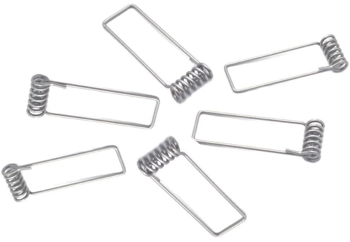 Drukveer, vervangende veren Torsieveer, kleine veer, torsieveer, platte torsieveer 316 roestvrijstalen borgveer Clip lock-up for lichte downlight-plafondverlichting Clips (maat: FW316-GS1.3