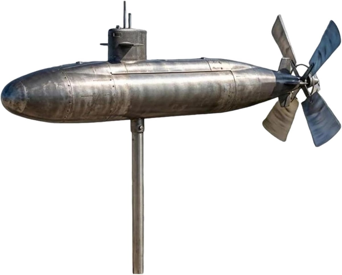Windspinner - Onderzeeër Bewegende Windsculptuur Tuindecoratie