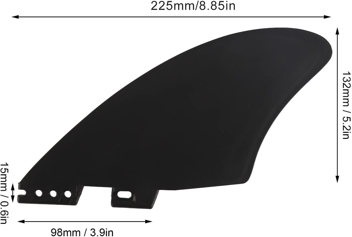 Afneembare PVC Fishtail voor stabiliteit van longboards