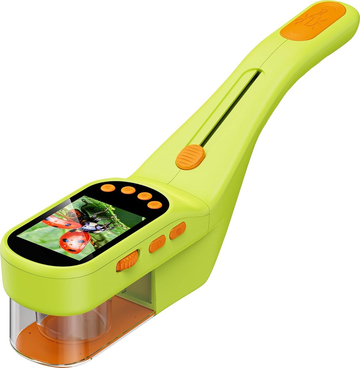 Catcher Microscoop voor Kinderen Buiten: STEM-speelgoed met 500X HD Zoom - voor Jongens Meisjes Leeftijd 3-12 - Handheld Nature Explorer Kits voor Zomer Camping Citroengeel
