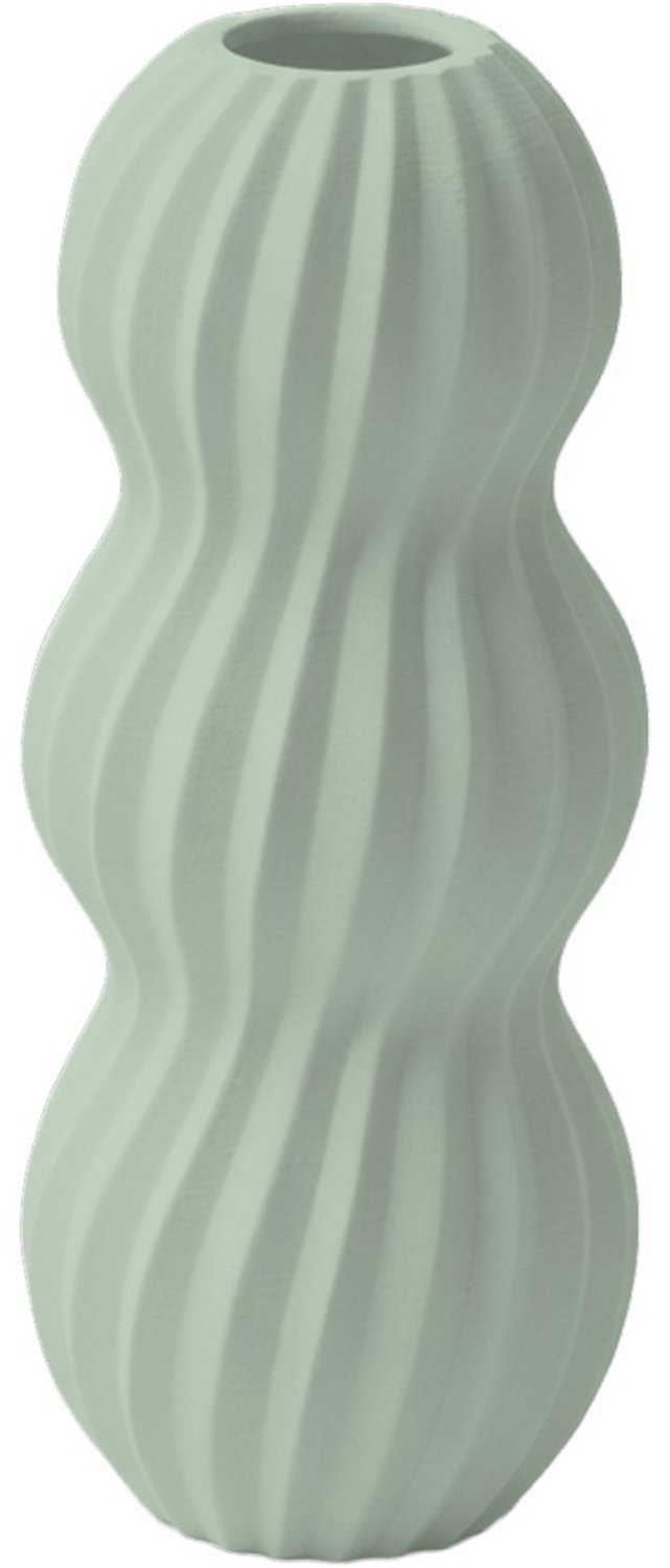 Layvo Runa Vaas - Salie - 25 cm - droogbloemen vaas - organische vaas - gerecycled plastic