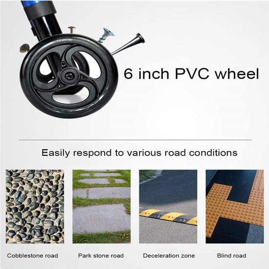 Opvouwbare Rollator Rollator Rollator Rollator Walker, Looprek 4 Wiel Opvouwbaar Compact Mobiliteitshulpmiddelen Met Zitzak Transportstoel Walker Multifunctioneel Wandelstok Ouderen Gehandicapten Del — afbeelding 2