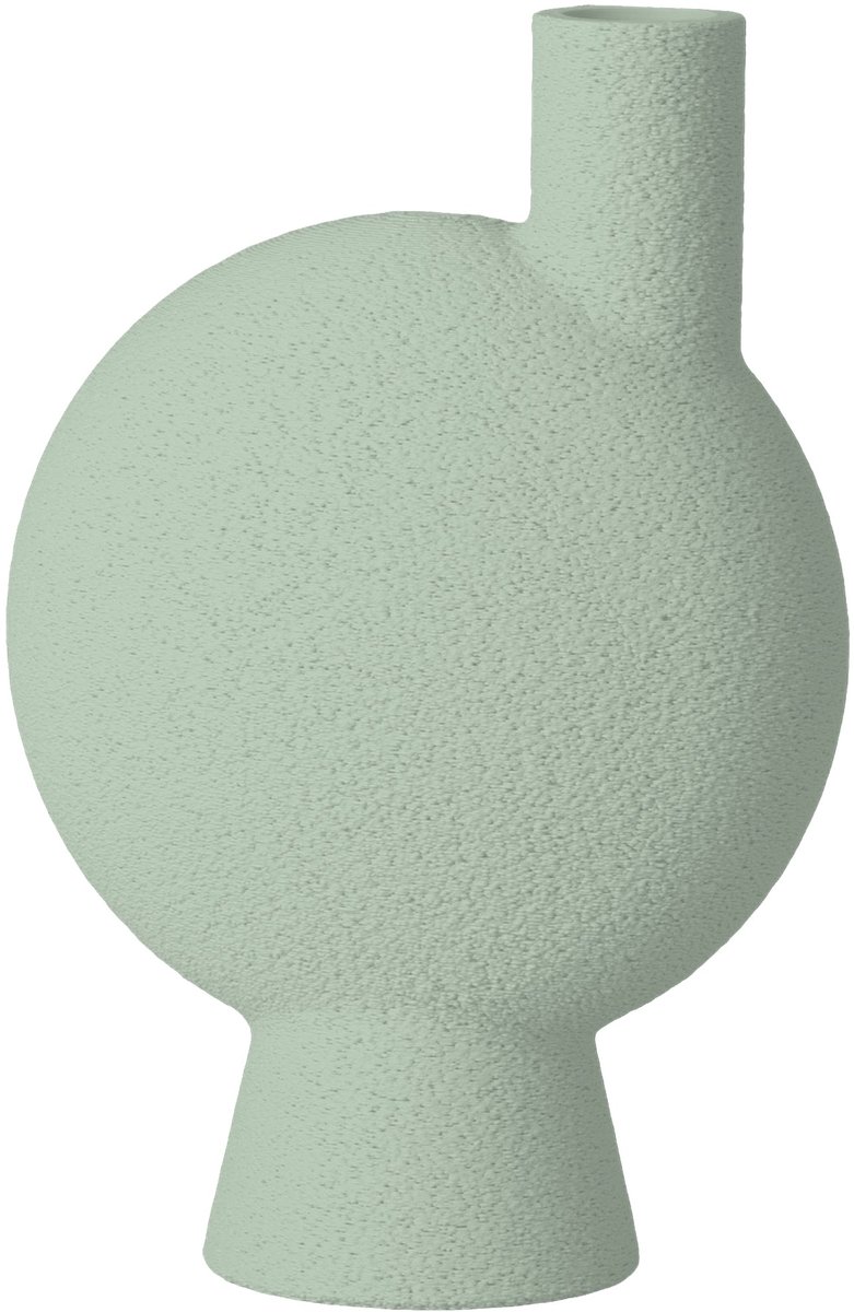 Layvo Helia Vaas - Salie - 20 cm - droogbloemen vaas - organische vaas - gerecycled plastic