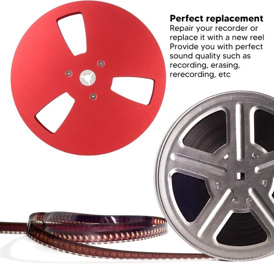 Aluminium Tape Reel van 7 Inch voor Dataopslag en Opname met Spindelgaten en Duurzaam Ontwerp — afbeelding 2