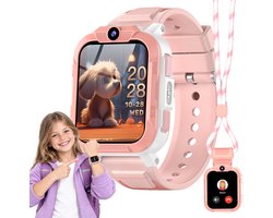 Blackview gps horloge kind - smartwatch kids - Z40Pro - kids smartwatch - gps horloge kinderen - gps horloge kids - (Video)bellen - HD Camera - Whatsapp en SMS - Bekijk Locatie Kind - Geschikt voor iOS en Android - Roze