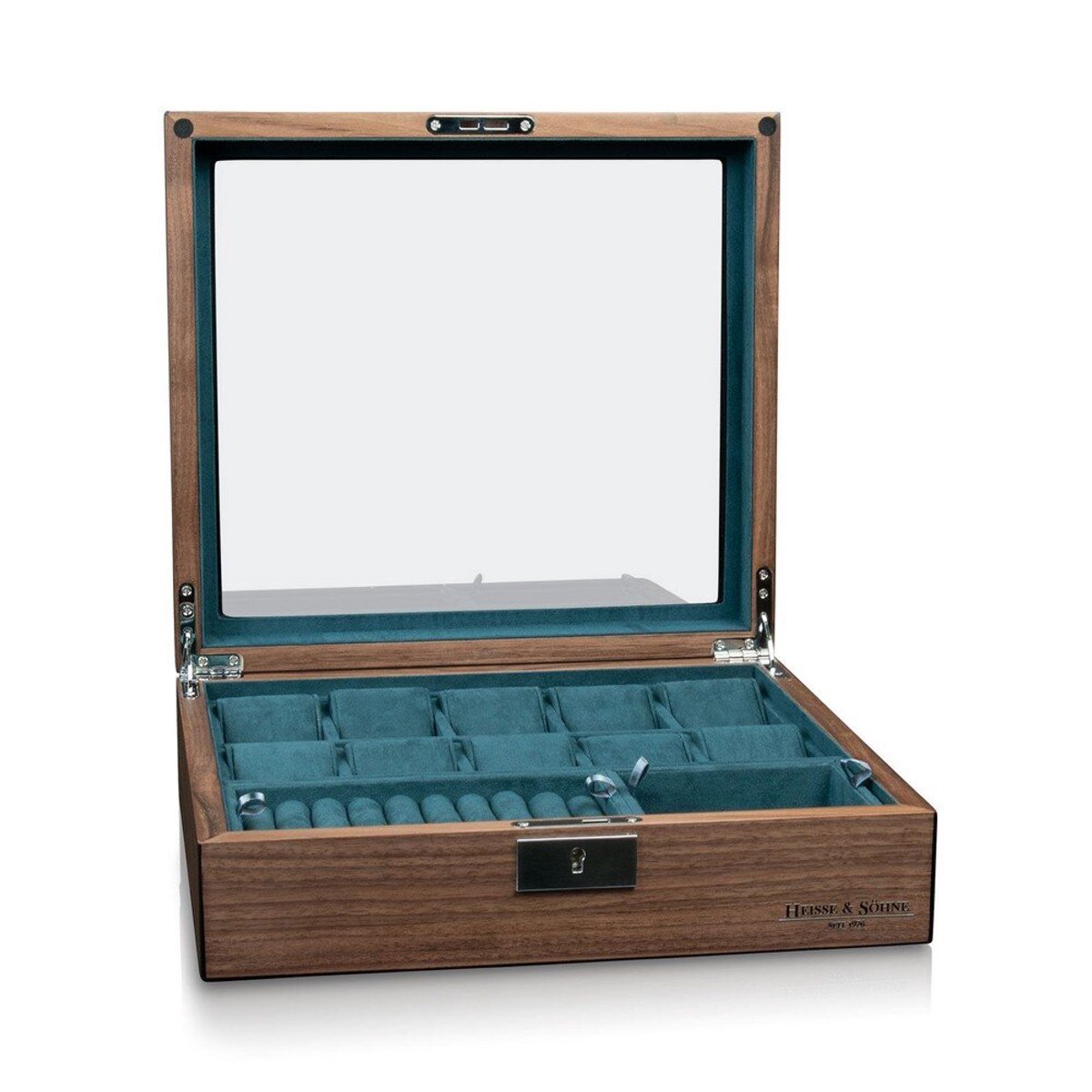 Heisse & Söhne - 70019-182 - Horloge doosje - Borneaux 10+ Wallnuss