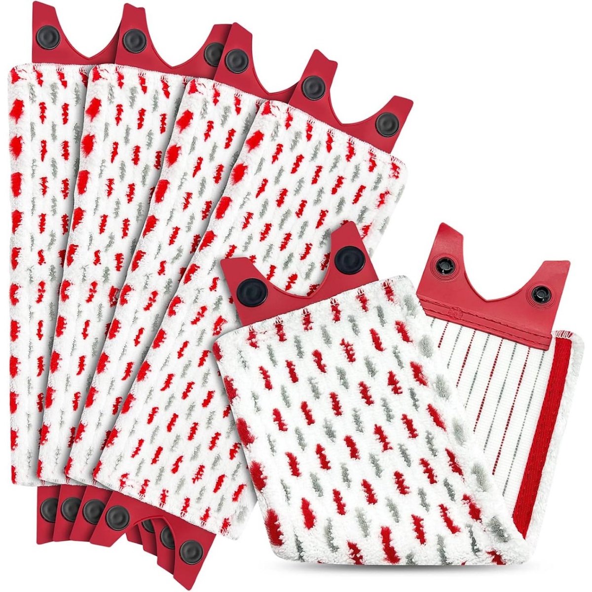 SSTRWGOOD 5 Stuks Vervangbare Koppen voor Dweilbezems - Microvezeldoek Koppen - 46x14cm - Geschikt voor Vileda UltraMax - Herbruikbare Reinigingskussens - Microvezel