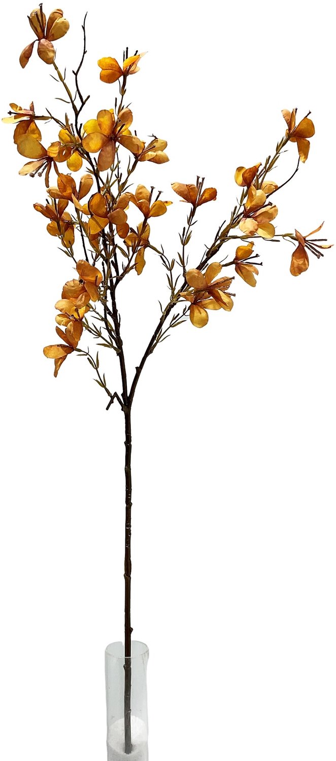 homebound by ky Kunsttak Pauwenbloem 81cm oranje