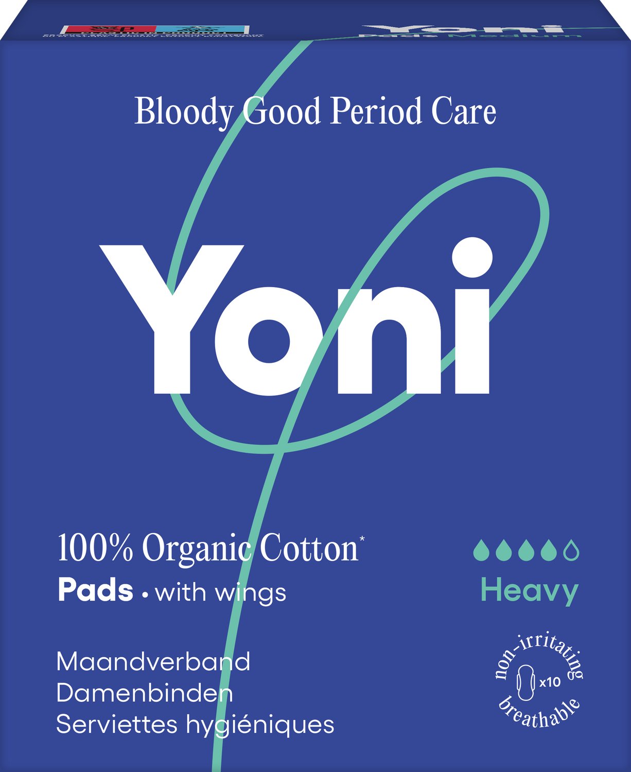 Bol.com Yoni Maandverband - Heavy - met vleugels - Biologisch Katoen - Voordeelverpakking - 30 stuks - 3x10 aanbieding